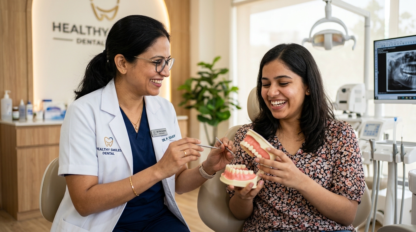 Compassionate Dental Consultation with Patient
